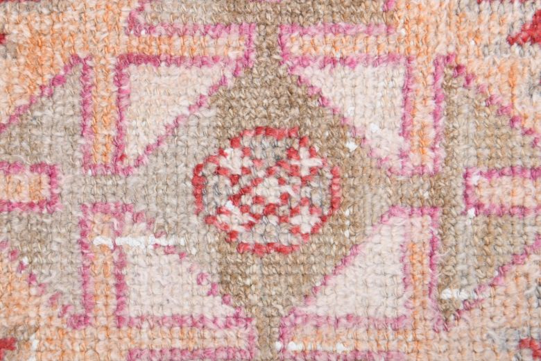 Red Vintage Anatolian Runner Rug