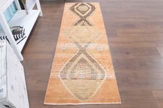 Turkish Vintage Runner Rug - Thumbnail