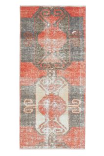 Turkish Vintage Runner Rug - Thumbnail