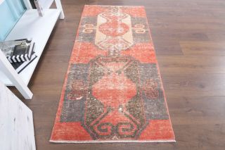 Turkish Vintage Runner Rug - Thumbnail