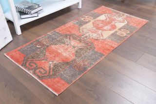 Turkish Vintage Runner Rug - Thumbnail