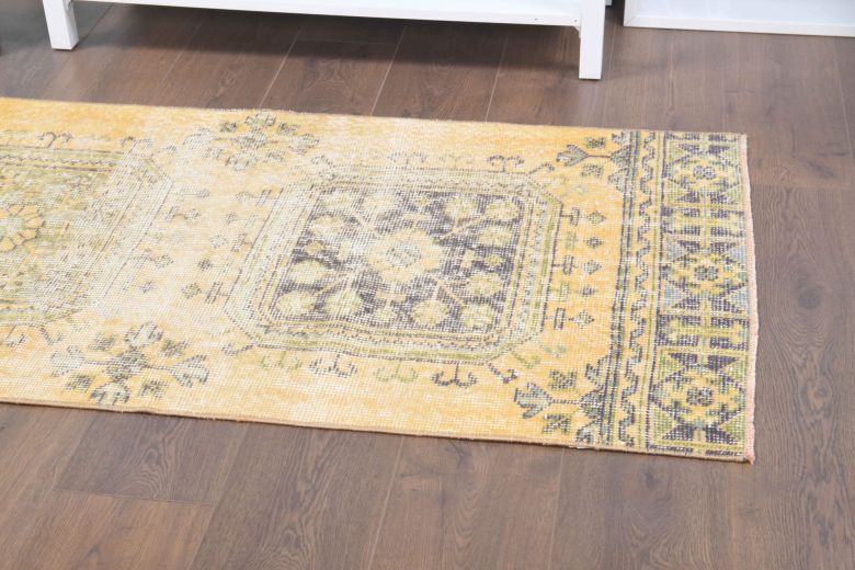 Yellow Floral Vintage Runner