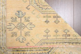 Yellow Floral Vintage Runner - Thumbnail