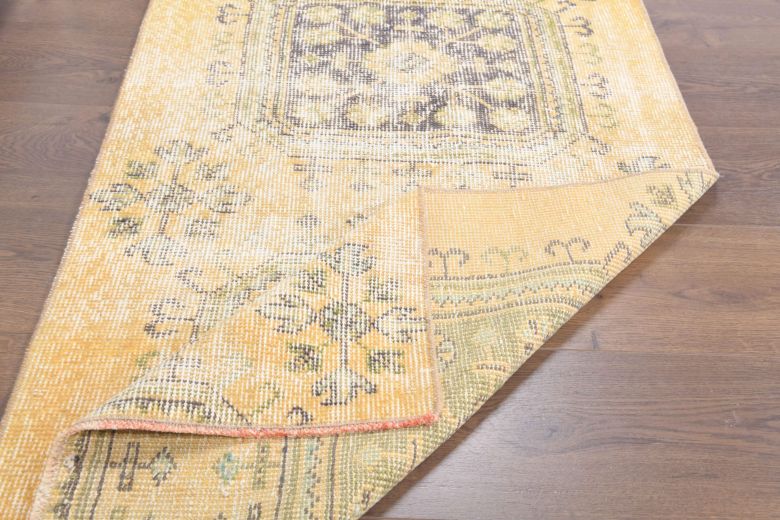 Yellow Floral Vintage Runner