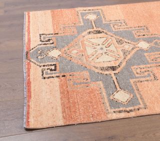 Turkish Vintage Runner Rug - Thumbnail