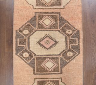 Turkish Vintage Runner Rug - Thumbnail