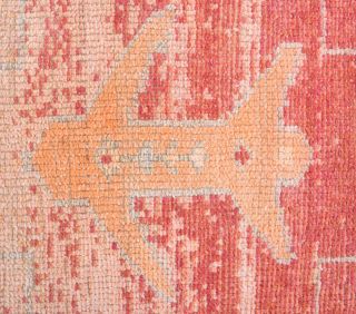 FOLK ART - Turkish Vintage Runner Rug - Thumbnail