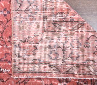 Pink Floral Rug - Vintage from 1970's - Thumbnail