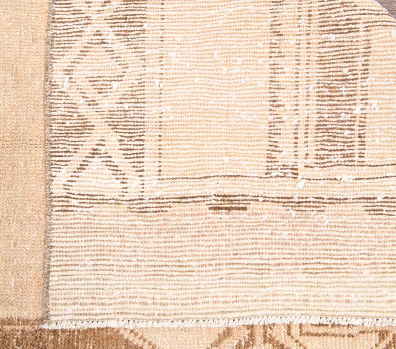 Tan Colored Vintage Runner Rug