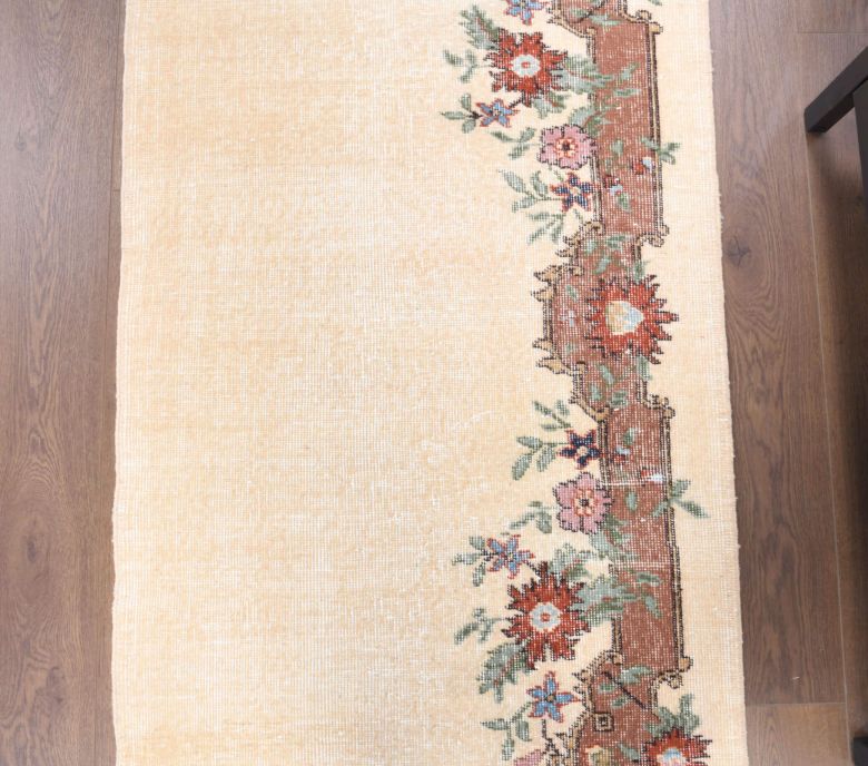 Beige Vintage Runner Rug