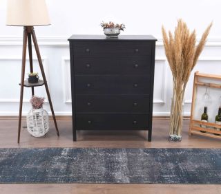 Dark Vintage Runner Rug - Thumbnail