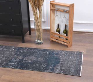 Dark Vintage Runner Rug - Thumbnail