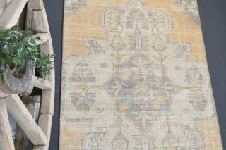 Oriental Vintage Runner Rug - Thumbnail