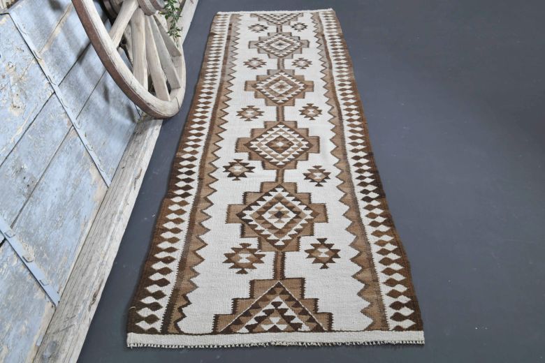 White Vintage Runner Rug