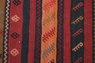 Kilim Vintage Runner Rug - Thumbnail