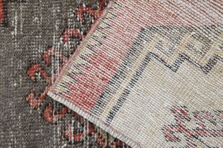 1960s Red Vintage Runner Rug - Thumbnail