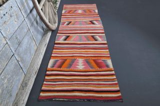 Turkish Vintage Runner Rug - Thumbnail