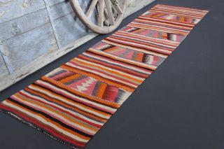 Turkish Vintage Runner Rug - Thumbnail