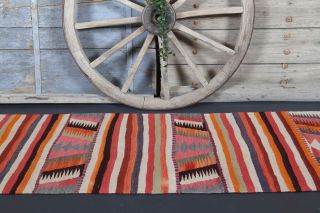 Turkish Vintage Runner Rug - Thumbnail