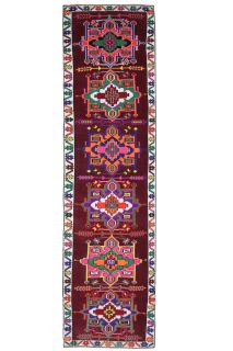 Vibrant Purple Vintage Runner Rug - Thumbnail