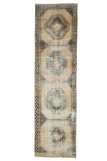 Turkish Vintage Runner Rug - 34859 - Thumbnail