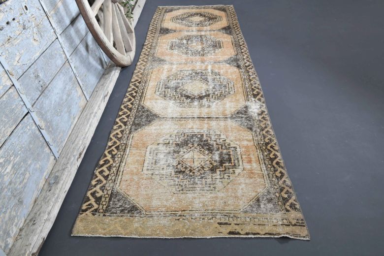 Turkish Vintage Runner Rug - 34859