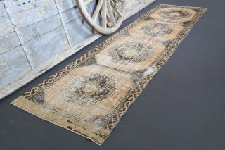 Turkish Vintage Runner Rug - 34859 - Thumbnail