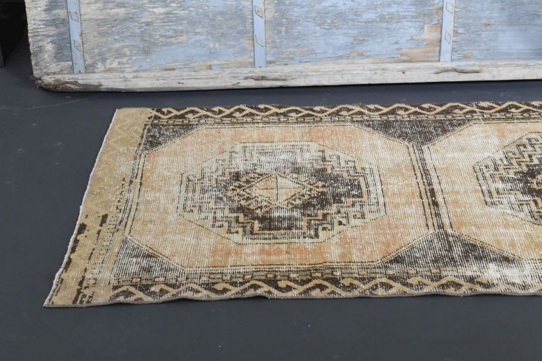 Turkish Vintage Runner Rug - 34859