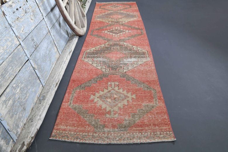 Turkish Vintage Runner Rug - 34861