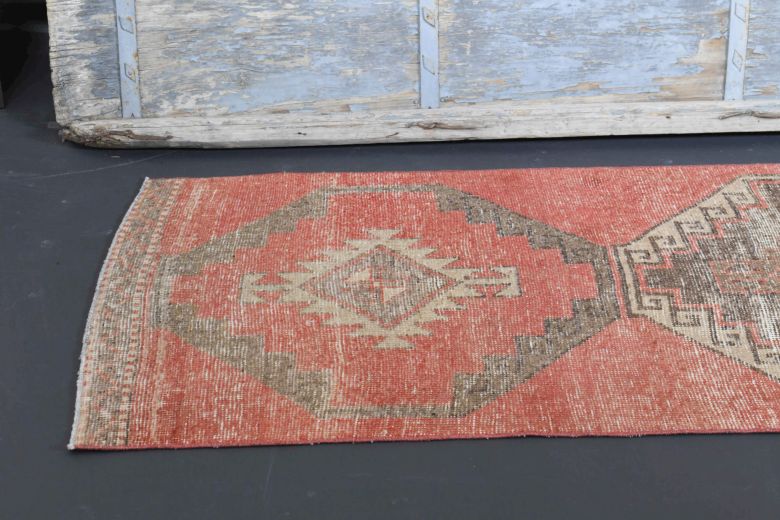 Turkish Vintage Runner Rug - 34861