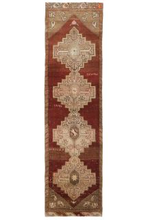 1960s Turkish Anatolian Vintage Runner Rug - Thumbnail