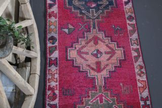 Turkish Vintage Runner Rug - Thumbnail