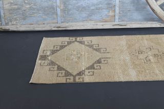 Turkish Vintage Runner Rug - Thumbnail