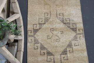 Turkish Vintage Runner Rug - Thumbnail