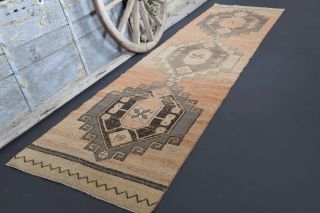 Turkish Vintage Runner Rug - Thumbnail