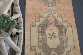 Turkish Vintage Runner Rug - Thumbnail