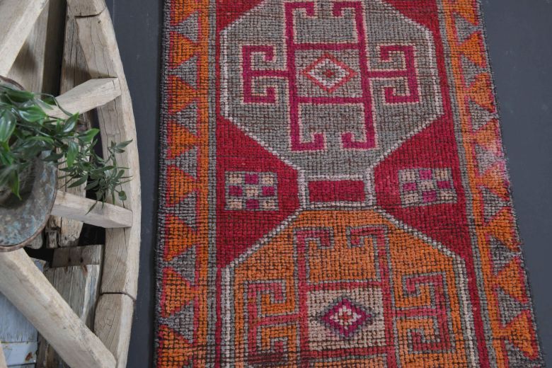 Spectacular, Hand-Knotted Vintage Runner Rug