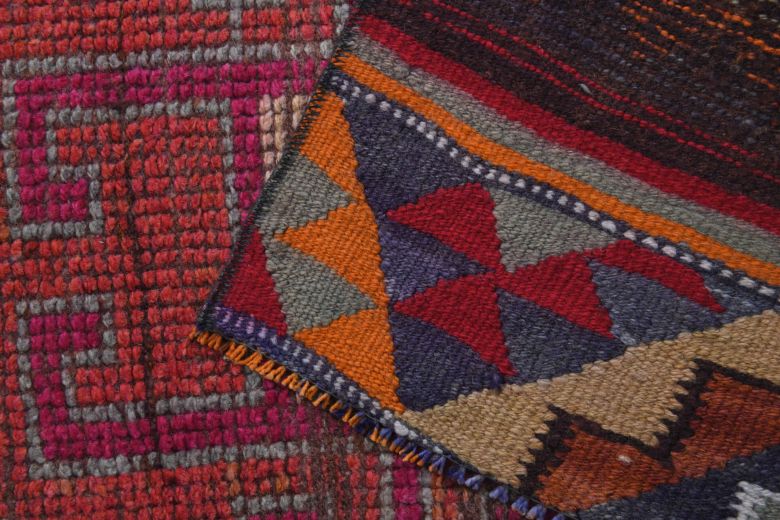 Spectacular, Hand-Knotted Vintage Anatolian Runner Rug