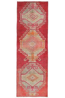 Turkish Vintage Runner Rug - Thumbnail