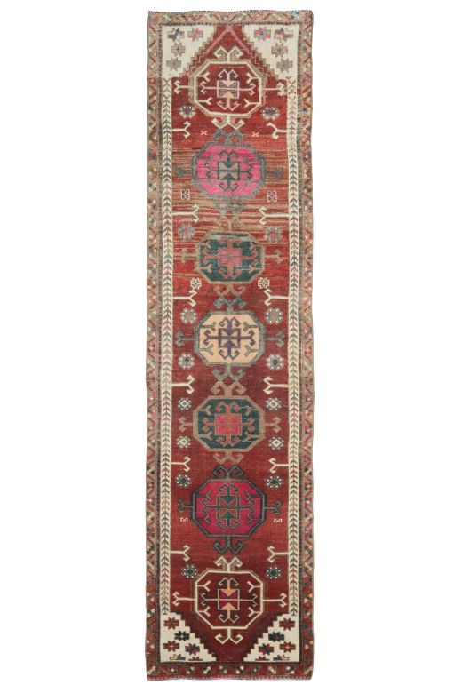 Turkish Vintage Heirloom Runner Rug