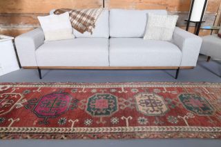 Turkish Anatolian Vintage Heirloom Runner Rug - Thumbnail
