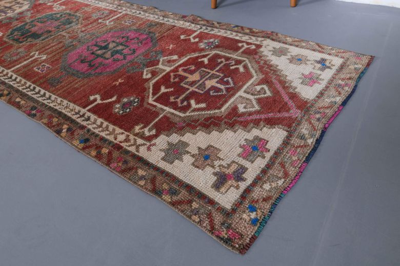Turkish Anatolian Vintage Heirloom Runner Rug