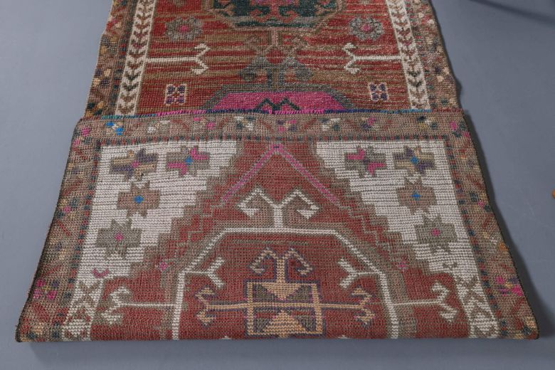 Turkish Anatolian Vintage Heirloom Runner Rug
