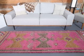 Turkish Vintage Runner Rug - Thumbnail