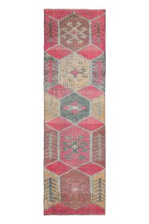 Turkish Vintage Runner Rug - Thumbnail