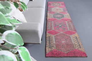 Turkish Vintage Runner Rug - Thumbnail