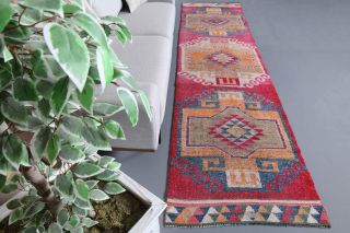 Turkish Vintage Runner Rug - 34986 - Thumbnail