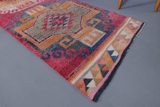 Turkish Vintage Runner Rug - 34986 - Thumbnail