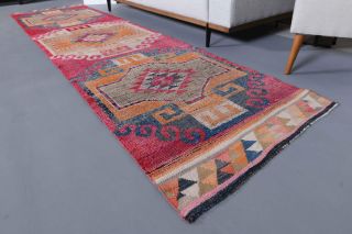 Turkish Vintage Runner Rug - 34986 - Thumbnail