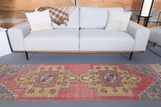 Turkish Vintage Runner Rug - Thumbnail